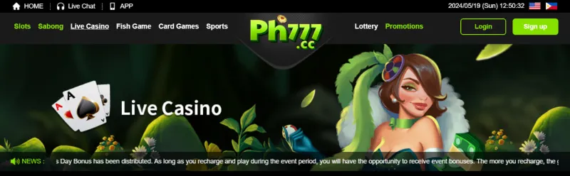 Find out about bookmaker PH777 Casino